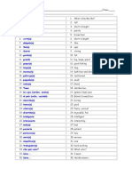 U1e2 Vocabulary