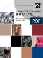 2009-2010 Human Rights Council Report Card (Spanish)