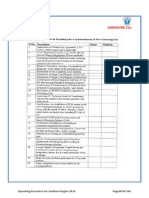 Formats For First Time Synchronisation & 22