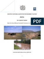 (NAPA) : GEF Lesotho'S National Adaptation Programme of Action