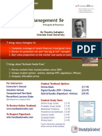 Financial Management 5e: by Timothy Gallagher Colorado State University