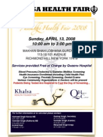 3rd Health Fair Khalsa Flyer Final