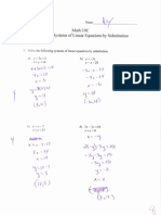 solving linear systems by substitution