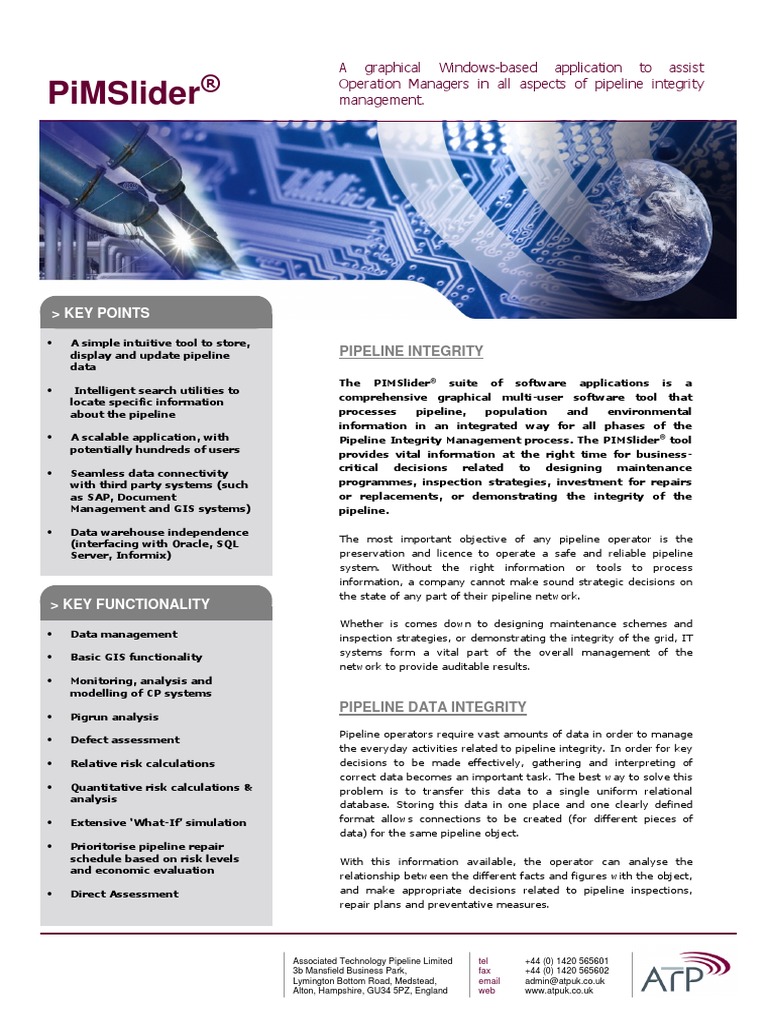 Pimslider Key Points PDF Pipeline Transport Geographic Information System