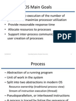 OS Main Goals and Process Management