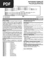 ANTIGENES FEBRILES Pour Tests de Widal Felix