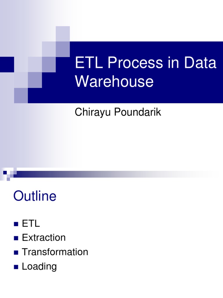 ETL Process in Data Warehouse | PDF | Data Warehouse | Database Index