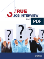 3 true job interview questions