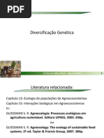 Aula 8 e 9 - Diversidade Genética
