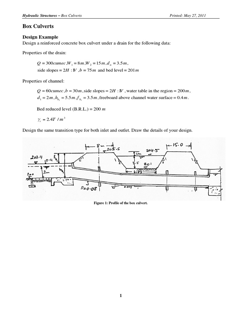 Box Culvert Design Guide | PDF
