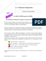 Questionnaire Destiné À L'évaluation Des Lieux de Naissance