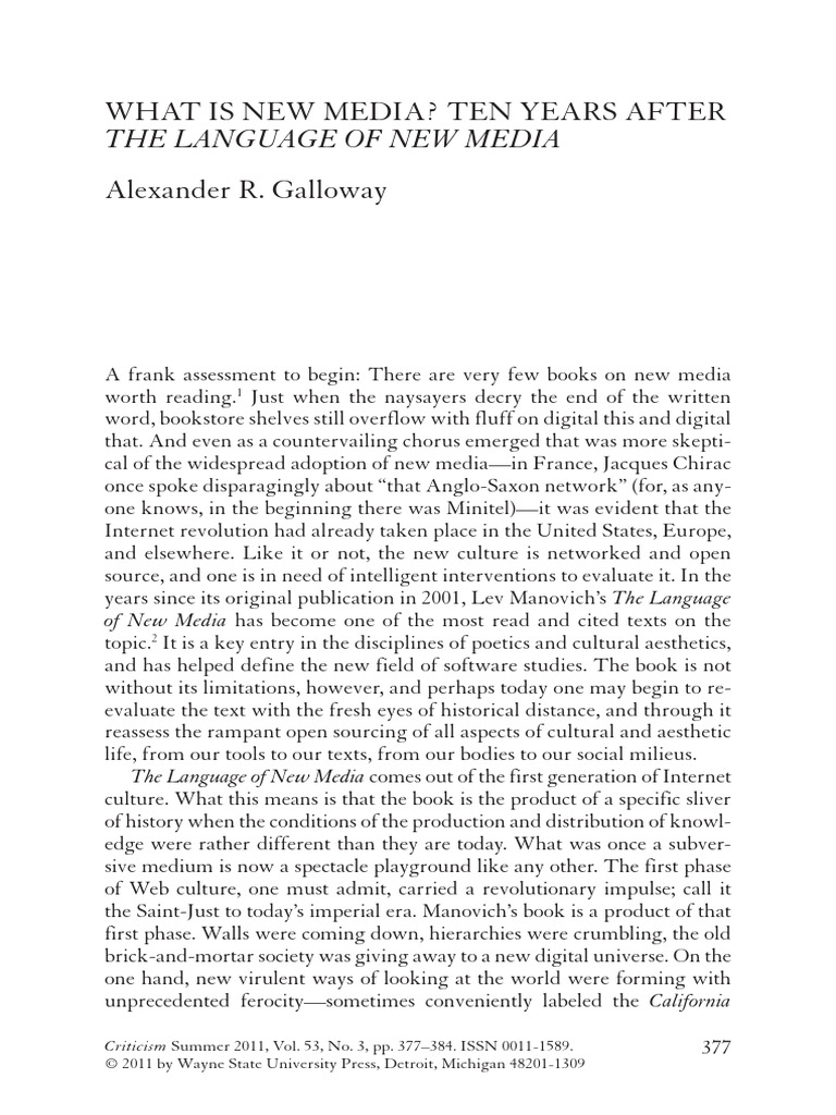 What Is New Media PDF New Media Application Programming Interface