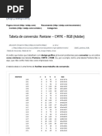 Tabela de Conversão_ Pantone - CMYK - RGB (Adobe) - Aletp