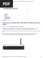 Configuração do Modem CH8568 em Bridge | PDF | Wi-Fi | Rede de computadores
