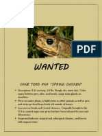 invasive species wanted poster