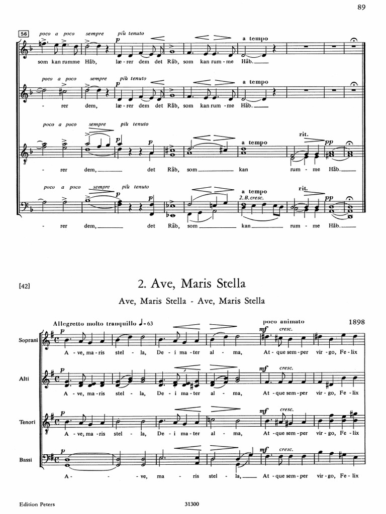 Ave Maris Stella Edvard Grieg PDF PDF
