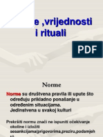 Norme, Vrijednosti I Rituali