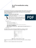 A Deeper Look at Personalization Using Visual Basic 2005