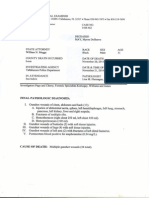 Myron May's Autopsy Report