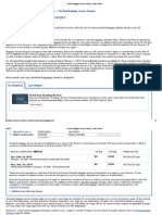 Checked Baggage Service Charges United Airlines