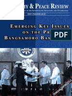 Autonomy and Peace Review: Emerging Key Issues On The Proposed Bangsamoro Basic Law