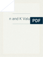 N and K Values
