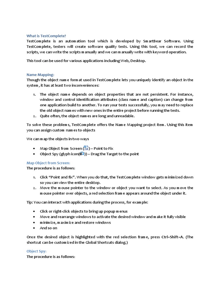 Test Complete Interview Questions | Web Page | Array Data Structure