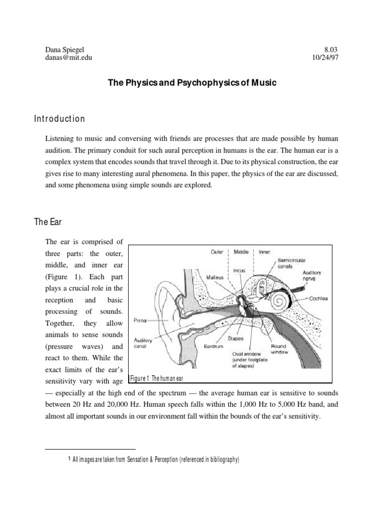 PsychoPhisics, Experiments | PDF | Pitch (Music) | Hearing