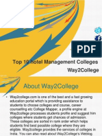 Top 10 Hotel Management Colleges 