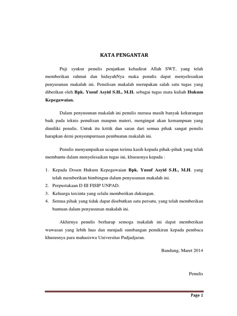 Makalah Hukum Kepegawaian