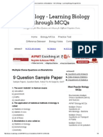 Multiple Choice Questions on Biostatistics ~ MCQ Biology - Learning Biology through MCQs
