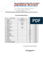 Daftar Inventaris Priescom