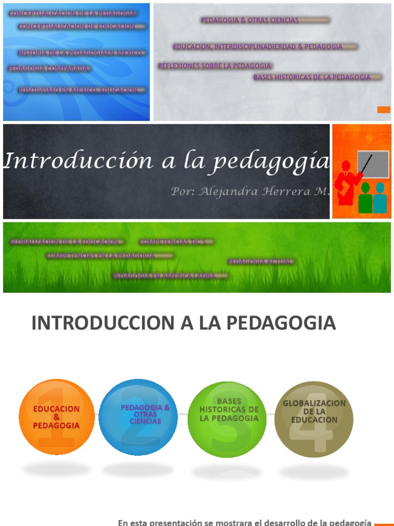 introduccion a la pedagogia | Pedagogía | Tecnología de información y ...