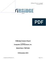 Csibridge Analysis Report Computers and Structures, Inc. Model Name: Test - BDB