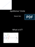 Apollonius' Circle: Steven Seo