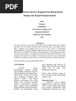 Download Literature Review Pengaruh Tata Ruang Kantor Dengan Alur Kerja Pekerjaan Kantor by masanah SN252130576 doc pdf