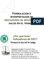 Indicadores de Seguridad y Salud en El Trabajo