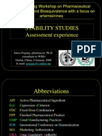 Stability Studies