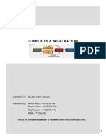 Conflicts & Negotiation