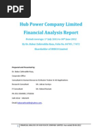 Financial Analysis Report HUBCO