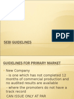 SEBI - Guidelines