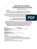 Jackets Bursary Application Form 2015