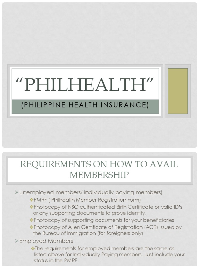 PhilHealth Membership and Benefits Guide | PDF | Patient | Service ...