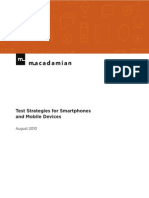 Macadamian - Test Strategies for Smart Phones and Mobile Devices