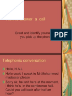How To Answer A Call