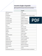 Mecánica Automotriz Ingles Español