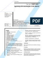 NBR 09061 - 1995 - Segurança de Escavação a Céu Aberto - Procedimento