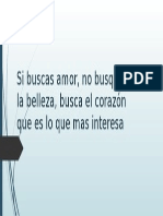 Si Buscas Amor, No Busques La Belleza