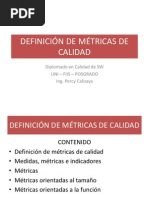 Definición de Métricas de Calidad