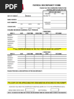 Payroll Discrepancy Form Template - This payroll discrepancy